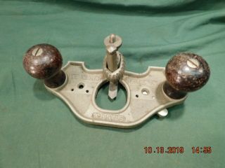 Vintage STANLEY No 71 - 1/2 Hand Router Plane with Fence Collectible Antique Tool 3