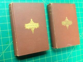 The Ring And The Book By Robert Browning 1884 Vol 1 And 2 Author 