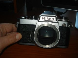 Vintage Nikon Fe 35mm Slr Camera Body Cond
