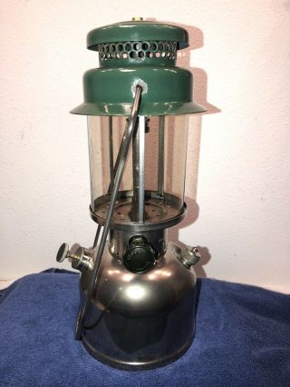 Early Coleman Model 242 Single Mantle Gas Lantern Dated March 1932 - Restored