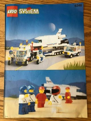 Vintage Lego Set 6346 " Shuttle Launching Crew " 100 Complete Released 1992