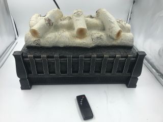 Electric Cfi021aru - 05 Realistic Ember Bed Antique Black Log Heater With Remote
