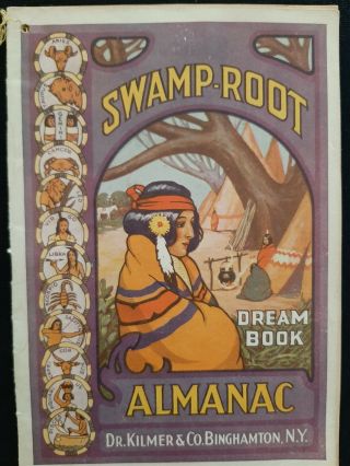 1940 Swamp Root Dream Book Almanac - Dr.  Kilmer & Co.  Binghampton,  Ny