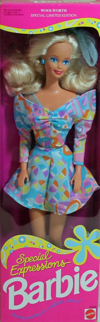 Barbie 10048 Ln Box 1992 Woolworth Special Expressions Doll