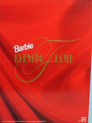 Barbie 01865 ln box 1991 Evening Flame Blonde Doll 2
