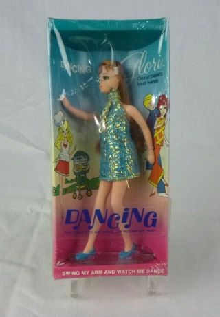 Vtg 1971 Topper Dawn Doll Friend Dancing Glori Nrfb Turquoise Dress Mib Mip