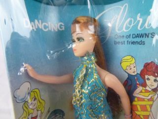 Vtg 1971 Topper Dawn Doll Friend Dancing Glori NRFB Turquoise Dress MIB MIP 3
