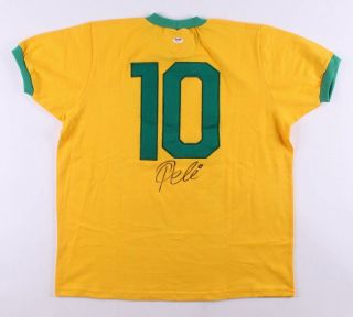 Pele Brazilian National Team Signed Autographed Jersey Psa Dna Certified