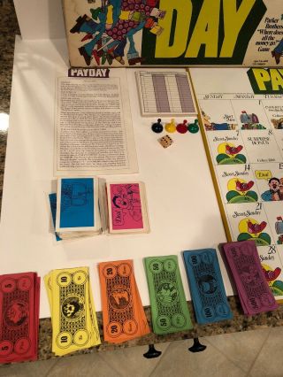 Vintage Payday Board Game 1975 Classic Edition Parker Brothers Complete 3