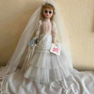 Vintage 18 Inch Madame Alexander Bride Doll Elise Dress