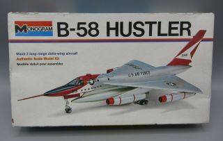 Vintage Nos 1973 - Monogram B - 58 Hustler Delta - Wing Aircraft / 6821 Complete
