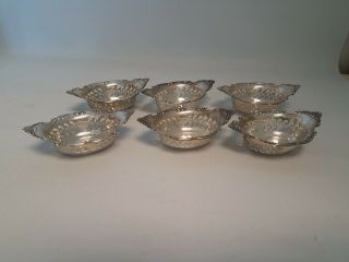 Six Vintage Sterling Silver Gorham Nut/bonbon Dishes Cromwell Pattern 4780