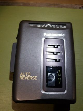 Vintage Panasonic Walkman Rq - V152 Stereo Portable Cassette Player Auto Reverse