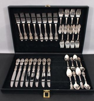 32pc Vintage Perfect Reed & Barton King Francis Pattern Silver Plate Flatware