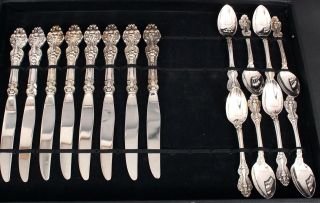 32pc Vintage Perfect Reed & Barton KING FRANCIS Pattern Silver Plate Flatware 3