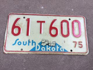 1975 Union County South Dakota License Plate