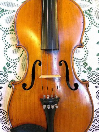 Fine Old Antique French Violin 1810 - 20 François Breton Grafted Neck & Cataloged