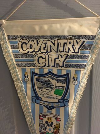 Vintage Coventry City Football club pennant - Sky Blues - FA Cup winners 1987 2