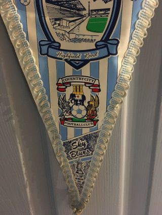 Vintage Coventry City Football club pennant - Sky Blues - FA Cup winners 1987 3