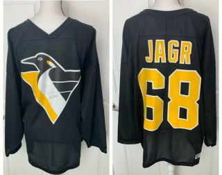 Jaromir Jagr Vintage 90’s Ccm Pittsburgh Penguins Hockey Jersey Shirt Xl Rangers