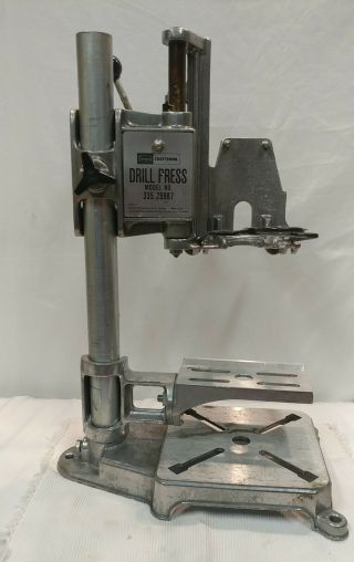 Craftsman 335.  25926 Adjustable Bench Top Drill Press Stand Vintage Sears