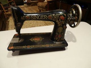 Antique 1921 Singer Treadle Sewing Machine Head,  Model 66 “red Eye