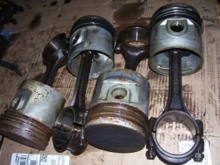 Vintage Allis Chalmers Wd Tractor - Engine Rods & Pistons - 4 1/8 " - 1951