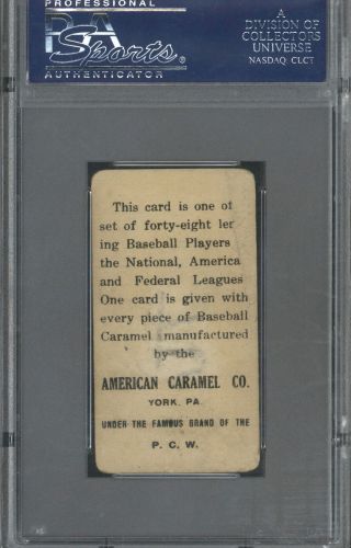 1915 E106 American Caramel Larry Doyle PSA Fr 1.  5 (mk) 2