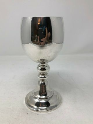 Gianmaria Buccellati Italy Hammered Sterling Silver Goblet 6 3/8 " No Mono