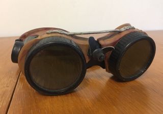 Vintage Wilson Welding Goggles Bakelite Steampunk