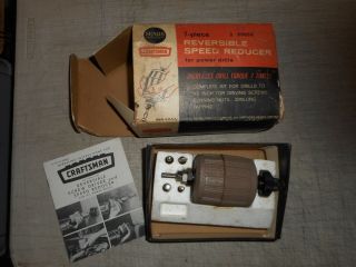 Vintage Sears Craftsman Reversible Speed Reducer Set 9 25656,  Cool