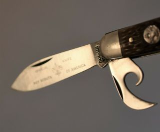 Vintage Official Knife Boy Scouts Of America Camillus Usa Pocket Knife