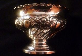 Victorian English Sterling Silver Bowl by Vale Bros.  & Sermon Hallmarked 1898 2