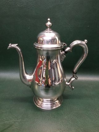 Vintage International Kenilworth Sterling Silver Coffee Pot 9 Cups C385 26 Ozt