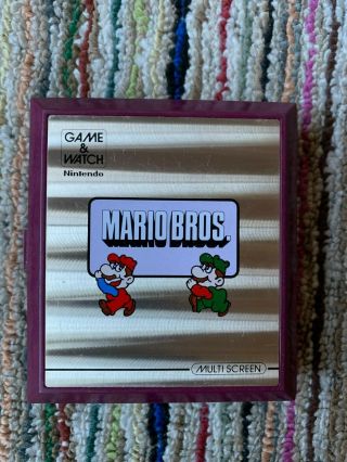 Vintage Nintendo Game & Watch Mario Brothers Mw - 56 1983 Full Order