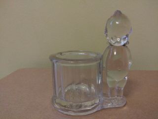 Vintage Geo.  Borgfeldt & Co.  Glass Kewpie Candy Holder 2862