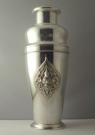 Fine Eastern Solid Silver Cocktail Shaker