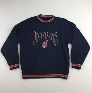 Vintage Cleveland Indians Chief Wahoo Sweatshirt Sweater Men’s Size Medium (m)
