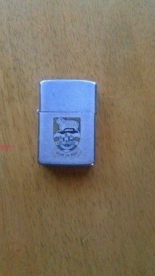 Zippo Lighter With The Falklands Island Crest On