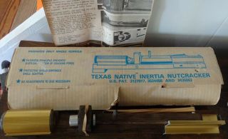 Vintage Texas Native Inertia Any Type Nut Cracker 7141 Box Instructions