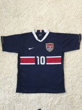 Usa Landon Donovan Soccer Jersey Nike M Authentic Style Mls Made In Morocco