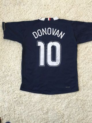 USA Landon Donovan Soccer Jersey Nike M Authentic Style MLS Made In Morocco 2