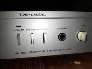 Vintage Realistic SA - 150 Integrated Stereo Amplifier 31 - 1955 Walnut Veneer 2