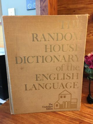 Vintage 1969 Random House Dictionary Of The English Language Unabridged Xl
