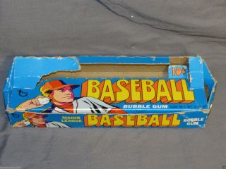 Vintage Topps Baseball 1972 Wax Pack Empty Display Box Shape
