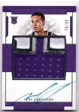 Skal Labissiere 2016 - 17 National Treasures Rookie Patch Auto Rpa Rc 78/99 Kings