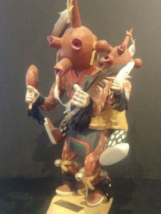 Hopi Vintage Koyemsi (mudheads) Dolls 13 1/2 " Tall By Rw Jean