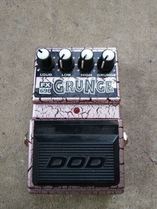 Vintage Dod Fx69b Bass Grunge Distortion Guitar Effect Pedal Usa