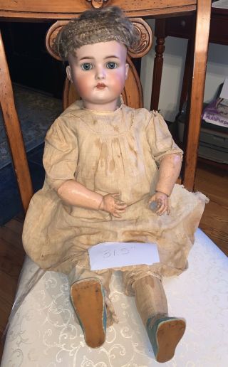 Antique Kammer & Reinhardt Child Doll 31.  5” German Bisque Head By Simon Halbig