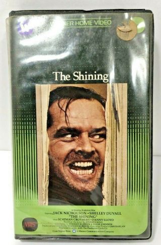 The Shining (vhs) Jack Nicholson Vintage Clamshell Big Box Horror Stanley Kubric
